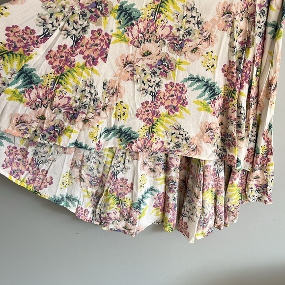 KIMCHI BLUE ANTHROPOLOGIE WOMENS FLORAL SKIRT Size 4 - Picture 5 of 9